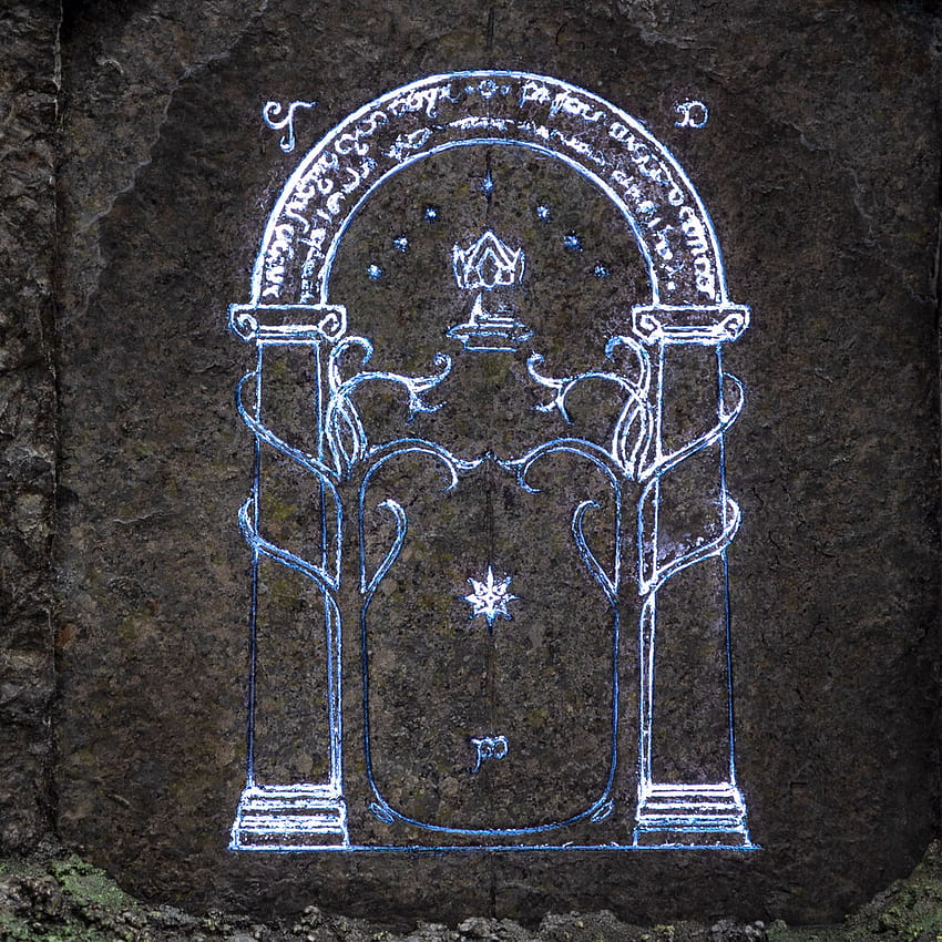 Weta Workshop. THE DOORS OF DURINâ¢, The Lord of the Rings, Moria Gate HD phone wallpaper